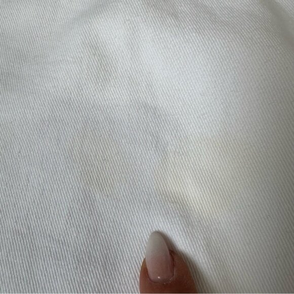 Adriano Goldschmied  The Saige High Rise Wide Leg Crop in White Sz 27 - Picture 12 of 13